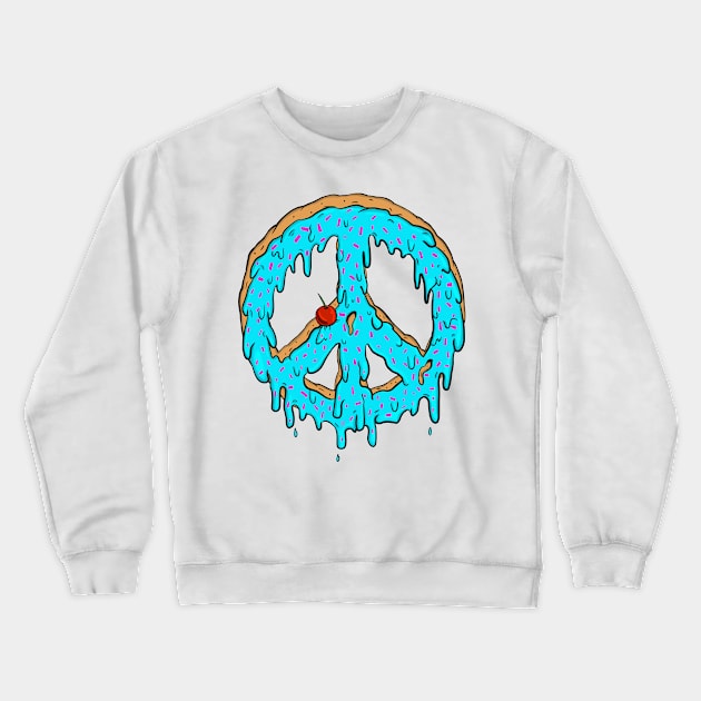 Peace pie Crewneck Sweatshirt by DEMON LIMBS